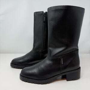 Blondo Boots Women's 9 Black Leather Waterproof All Weather Fleece Lined EUC